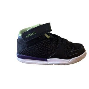 JORDANS 602663-017 SIZE 9C FLIGHT CLUB 90 Black Green Purple kids